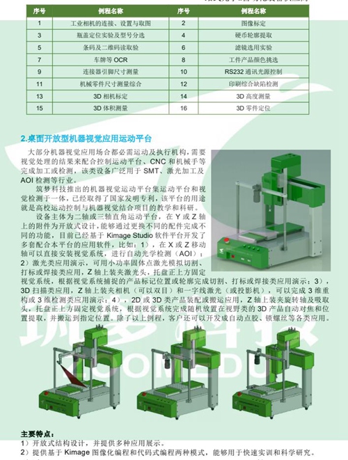 机器视觉实验室建设方案（本科）